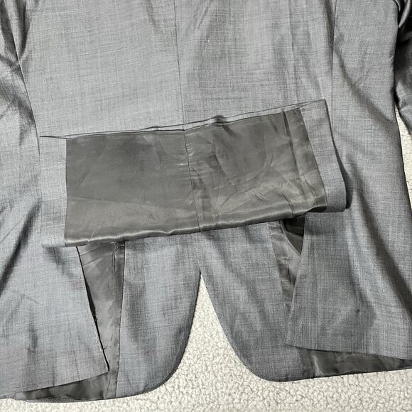 Peter Millar Blazer Men 46 R Gray Wool Union Canada 2 Button Jacket Sport Coat - Picture 11 of 16